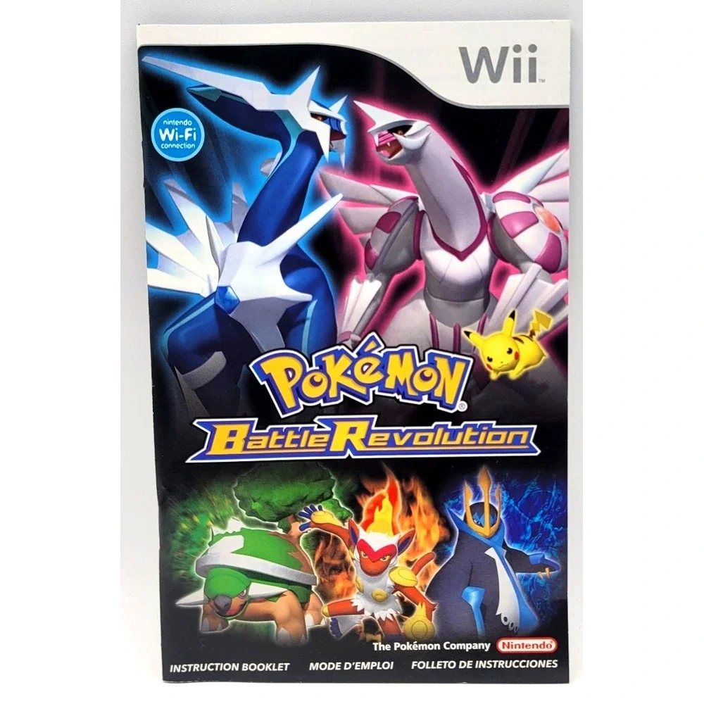 Pokemon Battle Revolution Instruction Manual Only - Nintendo Wii *NO‎ GAME*